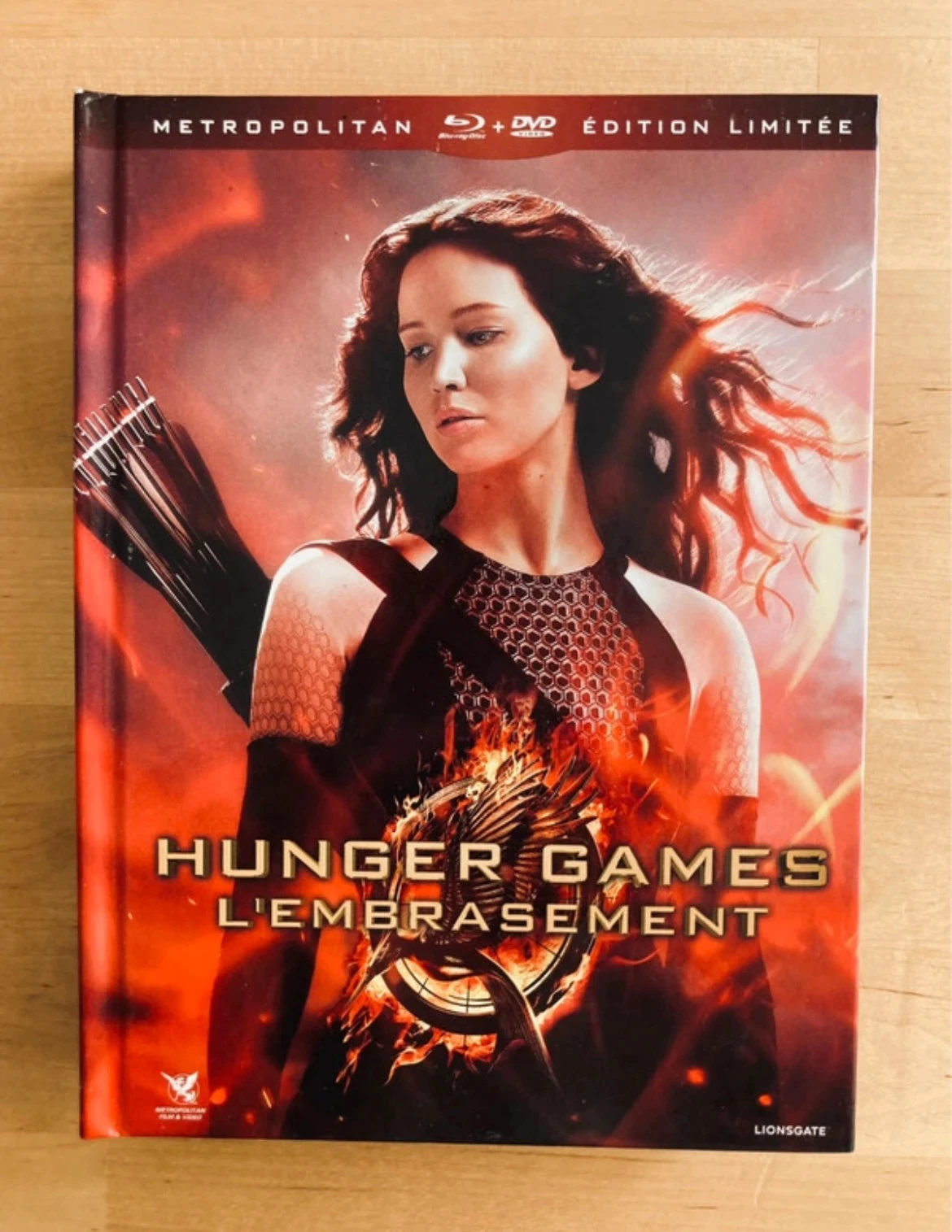 Coffret Blu-ray DVD Hunger Games l’embrasement édition limitée.